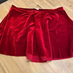 Eleve velvet skirt in vampire velvet, never worn, size medium / M